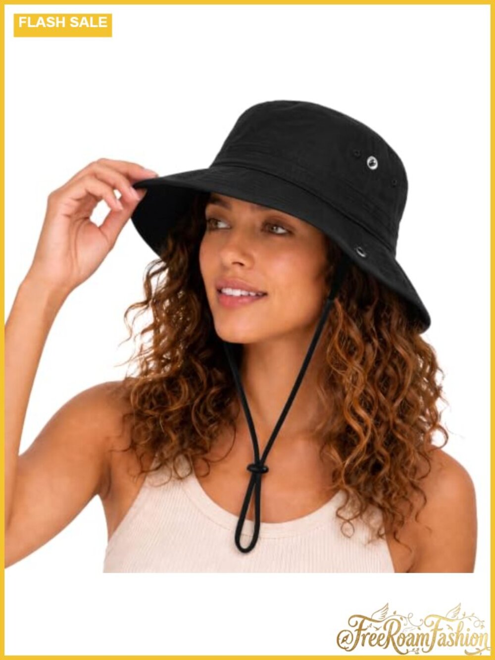 Womens Satin Lined Sun Hat UPF 50+ Washed Cotton Beach Travel Hiking